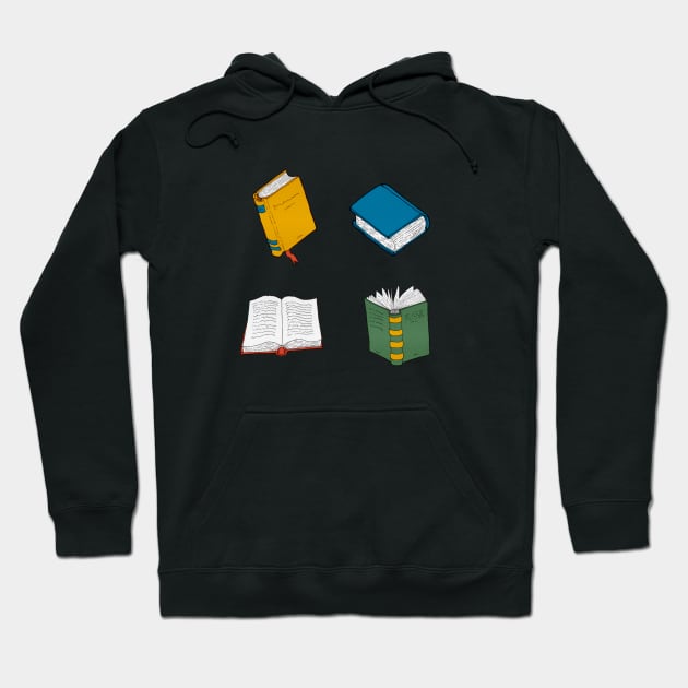 Books lovers - black Hoodie by PrintablesPassions